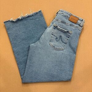 AG Adriano Goldschmied Saige Wide Leg Cropped Jeans Size 29